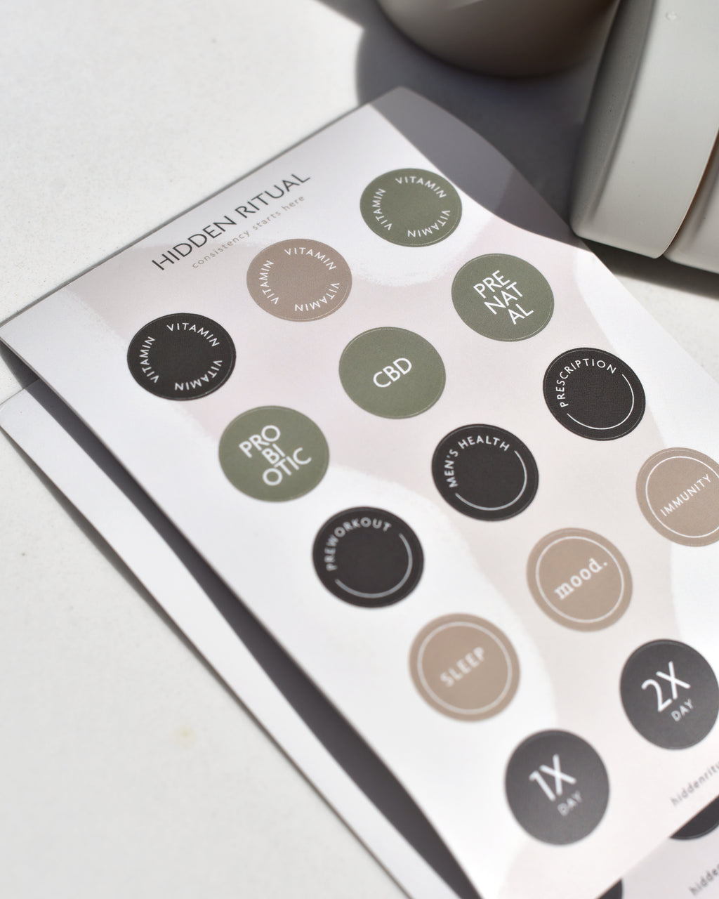 Extra Vitamin Labels